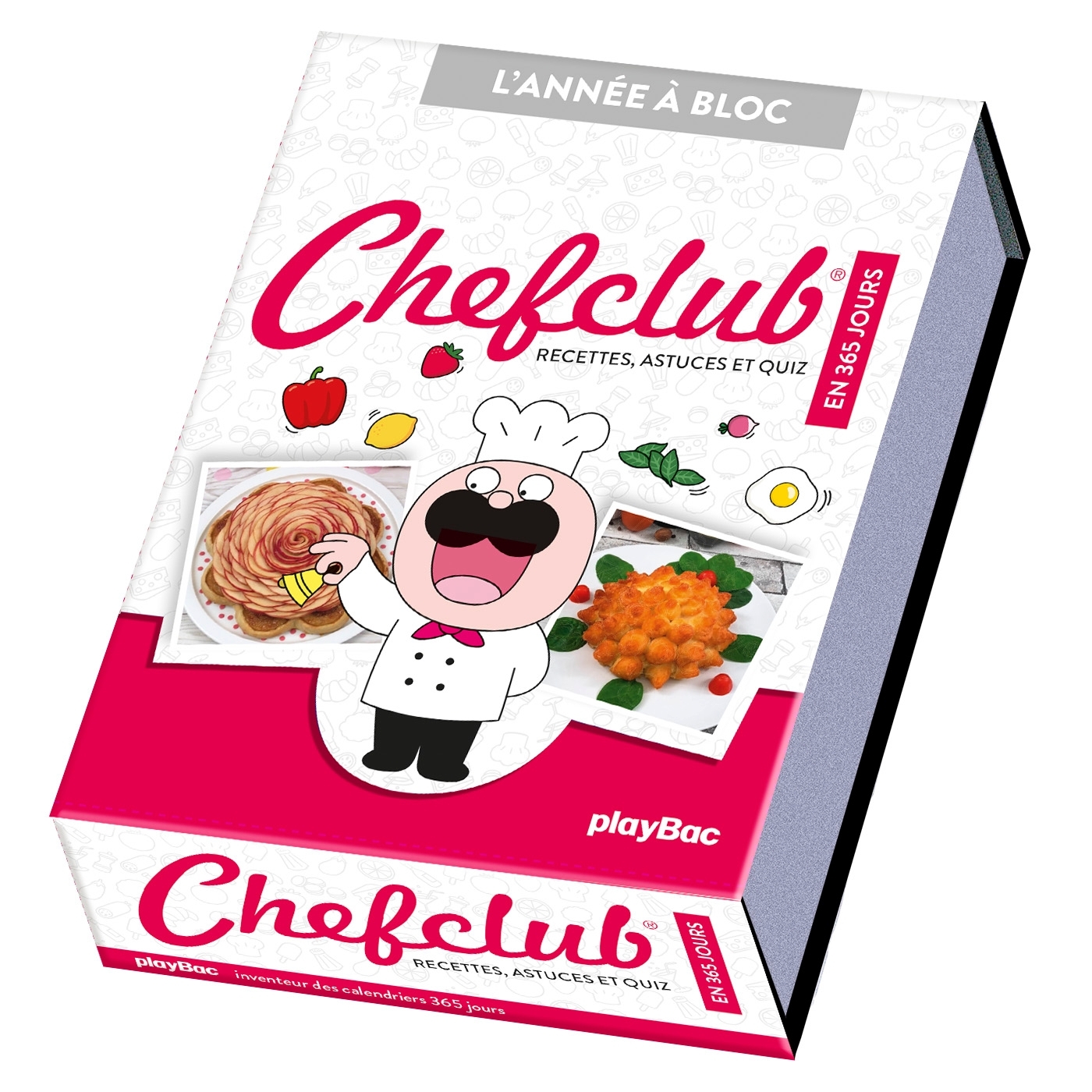 CALENDRIER CHEFCLUB EN 365 JOURS - ANNEE A BLOC -  PLAYBAC EDITIONS - PLAY BAC