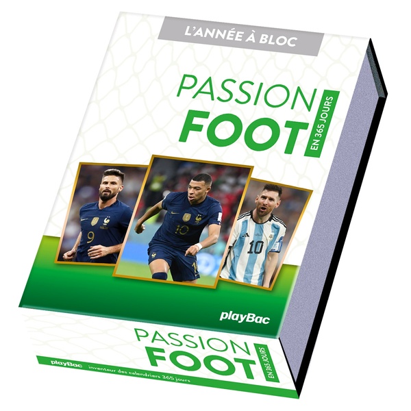 CALENDRIER PASSION FOOT EN 365 JOURS - L'ANNEE A BLOC - COLLECTIF - PRISMA