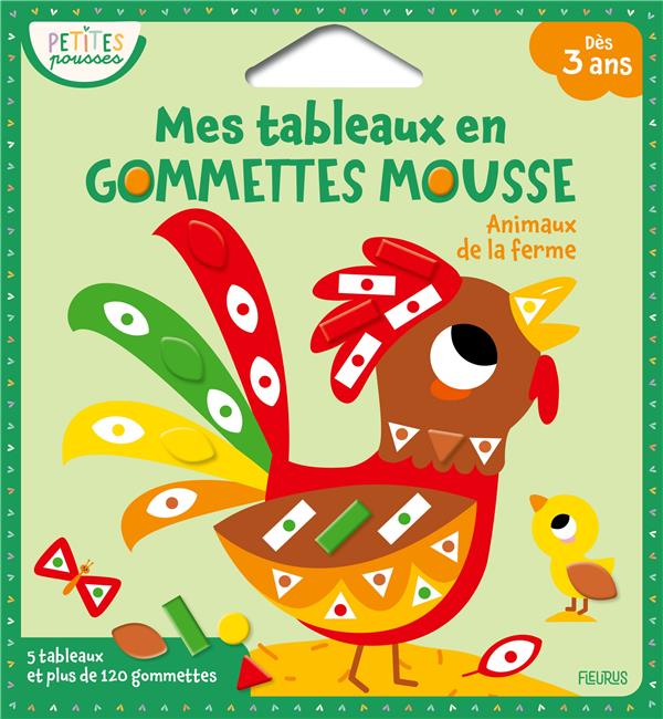 MES TABLEAUX EN GOMMETTES MOUSSE - ANIMAUX DE LA FERME - JACQUE ISABELLE - NC