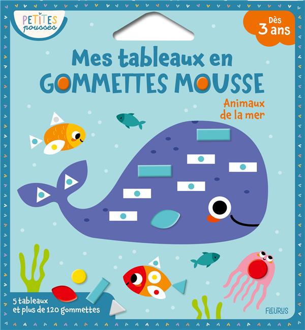 MES TABLEAUX EN GOMMETTES MOUSSE - ANIMAUX DE LA MER - JACQUE ISABELLE - NC