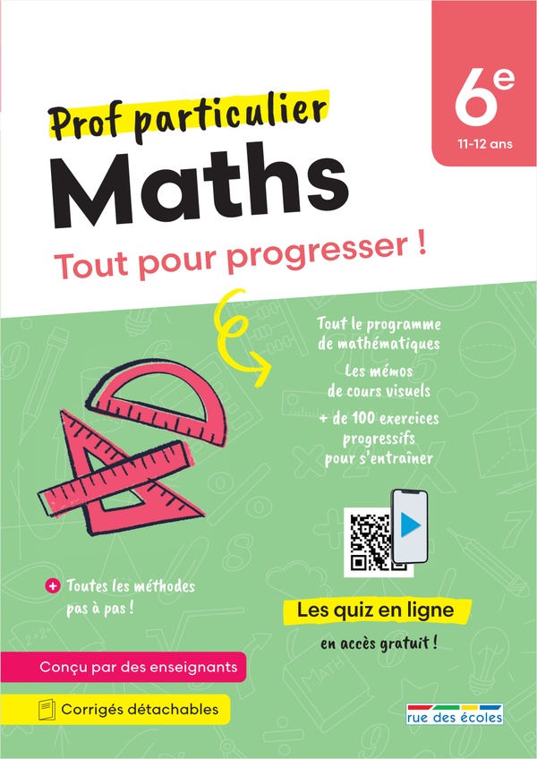 PROF PARTICULIER : MATHS : 6E  -  TOUT POUR PROGRESSER ! - COLLECTIF - ANNALES-RDECOLE