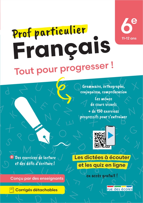 PROF PARTICULIER : FRANCAIS : 6E  -  TOUT POUR PROGRESSER ! - COLLECTIF - ANNALES-RDECOLE