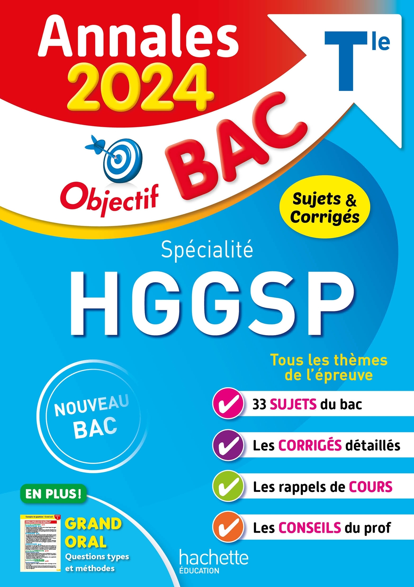 Annales Objectif BAC 2024 - Spécialité HGGSP - Léonard Arnaud - HACHETTE EDUC