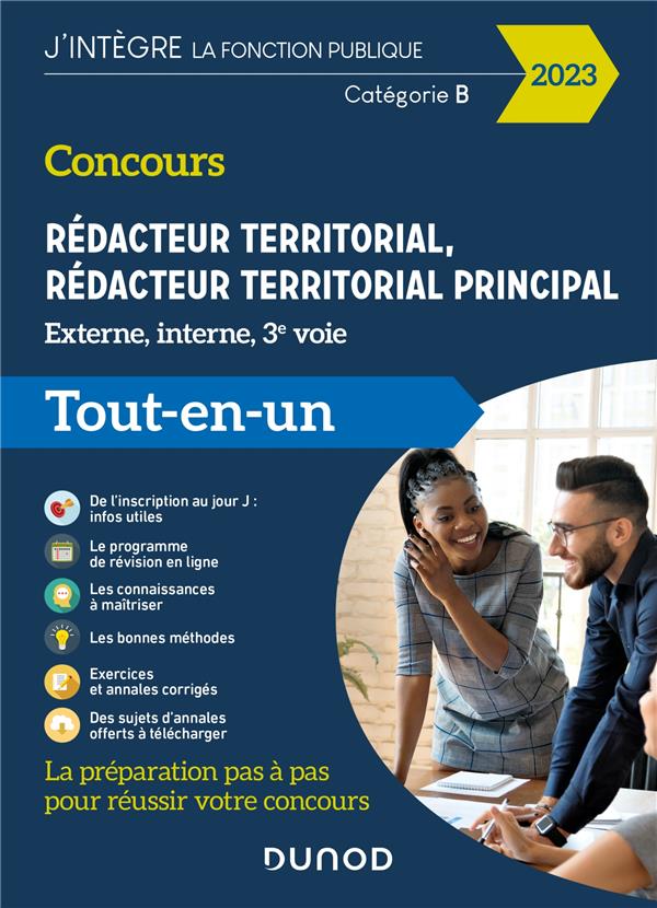 CONCOURS REDACTEUR TERRITORIAL - 2023 - EXTERNE, INTERNE ET 3E VOIE - TOUT EN UN - PIAN/PIPARD-THAVEZ - DUNOD