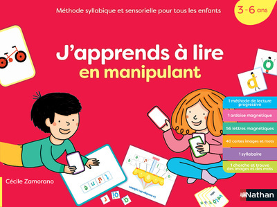 Coffret Méthode de lecture: J'apprends à lire en manipulant (3-6 ans) - Zamorano Cécile, Pepillo Pepillo, Pepillo  - NATHAN