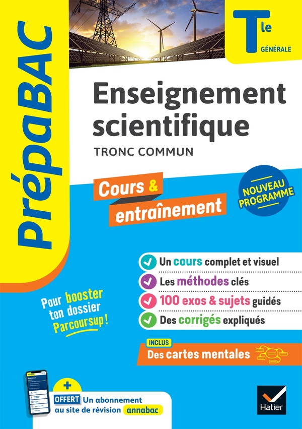 PREPABAC ENSEIGNEMENT SCIENTIFIQUE TLE GENERALE - BAC 2025 - NOUVEAU PROGRAMME DE TERMINALE - BERTHELOT/SALMON - HATIER SCOLAIRE