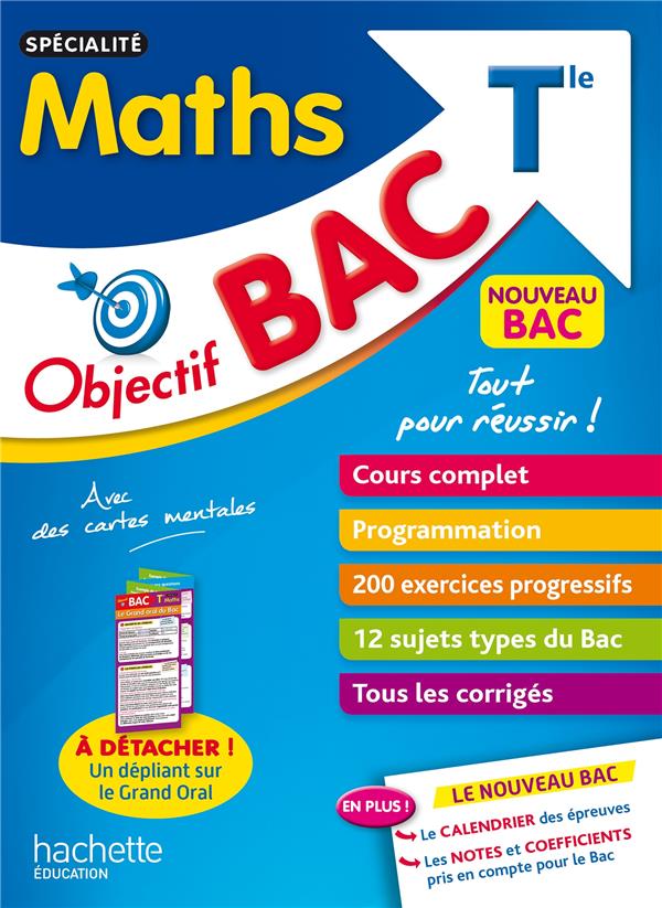 OBJECTIF BAC : SPECIALITE MATHS  -  TERMINALE - BARBAZO/BILLA - HACHETTE