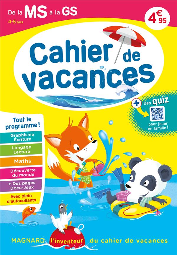 CAHIER DE VACANCES : DE LA MS VERS LA GS (EDITION 2023) - THIERRY CAROLINE - MAGNARD