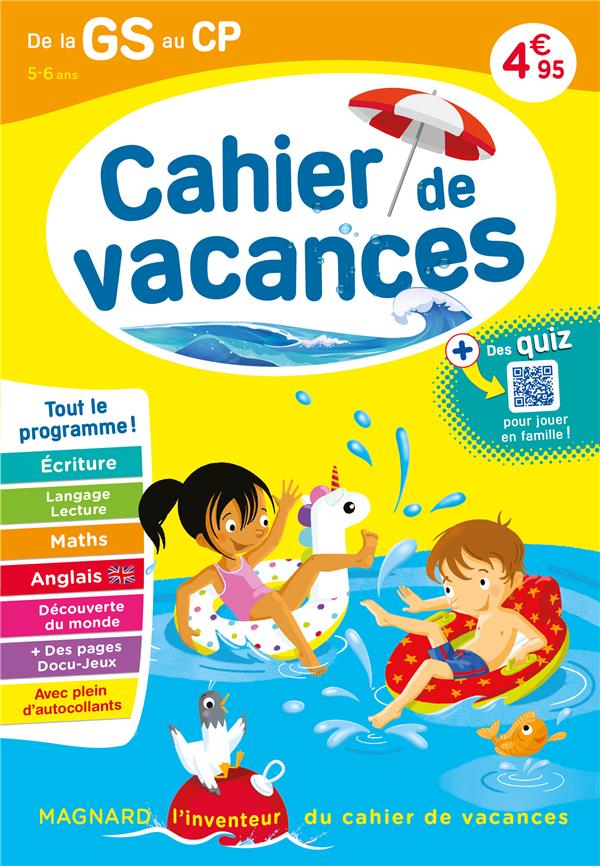 CAHIER DE VACANCES : DE LA GS VERS LE CP (EDITION 2023) - XXX - MAGNARD