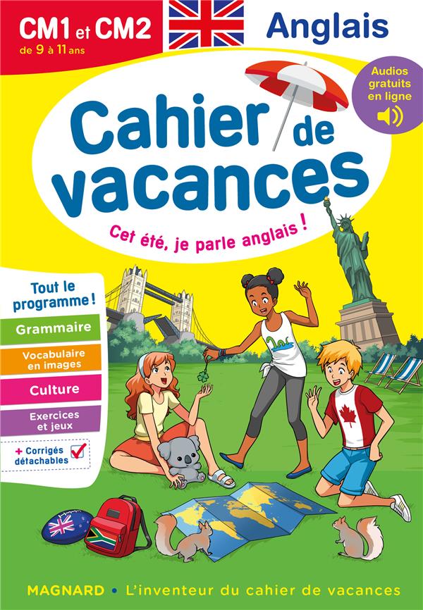 CAHIER DE VACANCES : ANGLAIS : CM1 ET CM2 (EDITION 2023) - BOUDIN SOPHIE - MAGNARD