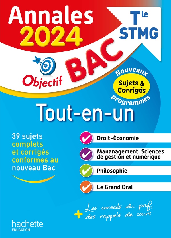 ANNALES OBJECTIF BAC 2024 - BAC TLE STMG TOUT-EN-UN - DI COSTANZO/BLOCH - HACHETTE