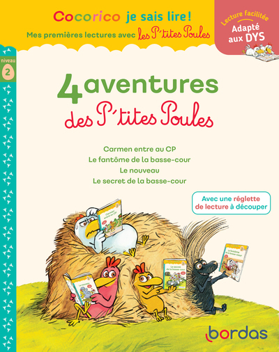 Cocorico Je sais lire ! Mes premières lectures avec les P'tites Poules - Niveau 2 2023 - Marie-Christine Olivier, Christian Heinrich, Jean-Christophe Raufflet - BORDAS