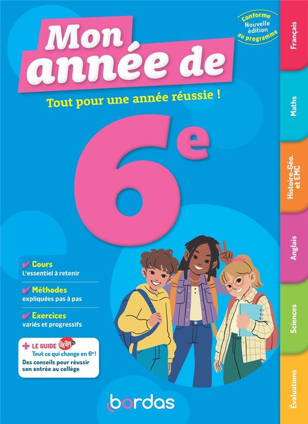 MON ANNEE DE 6E - COLLECTIF - BORDAS MON ANNEE DE 6E - COLLECTIF - BORDAS