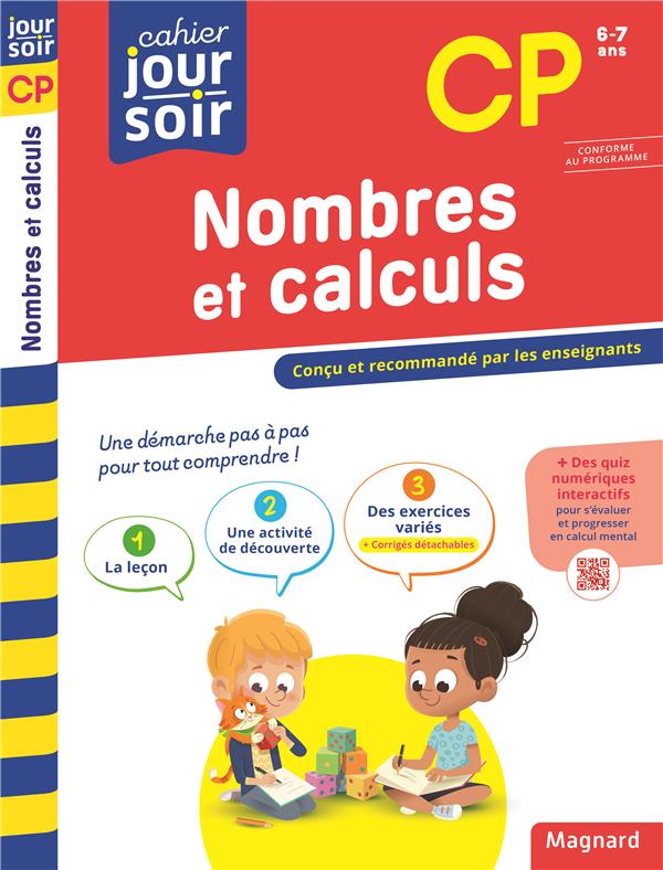 CAHIER DU JOUR / CAHIER DU SOIR  : NOMBRES ET CALCULS  -  CP - METILLON-CUCCURU L. - MAGNARD