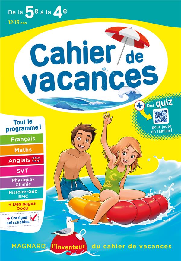 CAHIER DE VACANCES : DE LA 5E VERS LA 4E (EDITION 2023) - MOKRANI/PICCHIOTTINO - MAGNARD