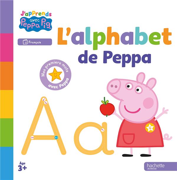 PEPPA PIG - J'APPRENDS AVEC PEPPA - L'ALPHABET DE PEPPA - J'APPRENDS AVEC PEPPA - TOUT CARTON - HASBRO - HACHETTE