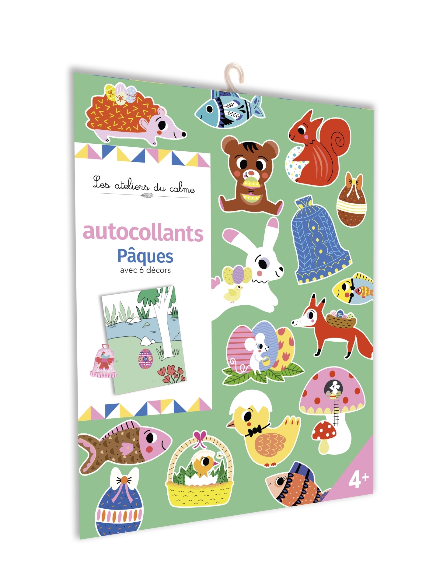 AUTOCOLLANTS PAQUES AVEC 6 DECORS - Sarah Andreacchio - DEUX COQS D OR