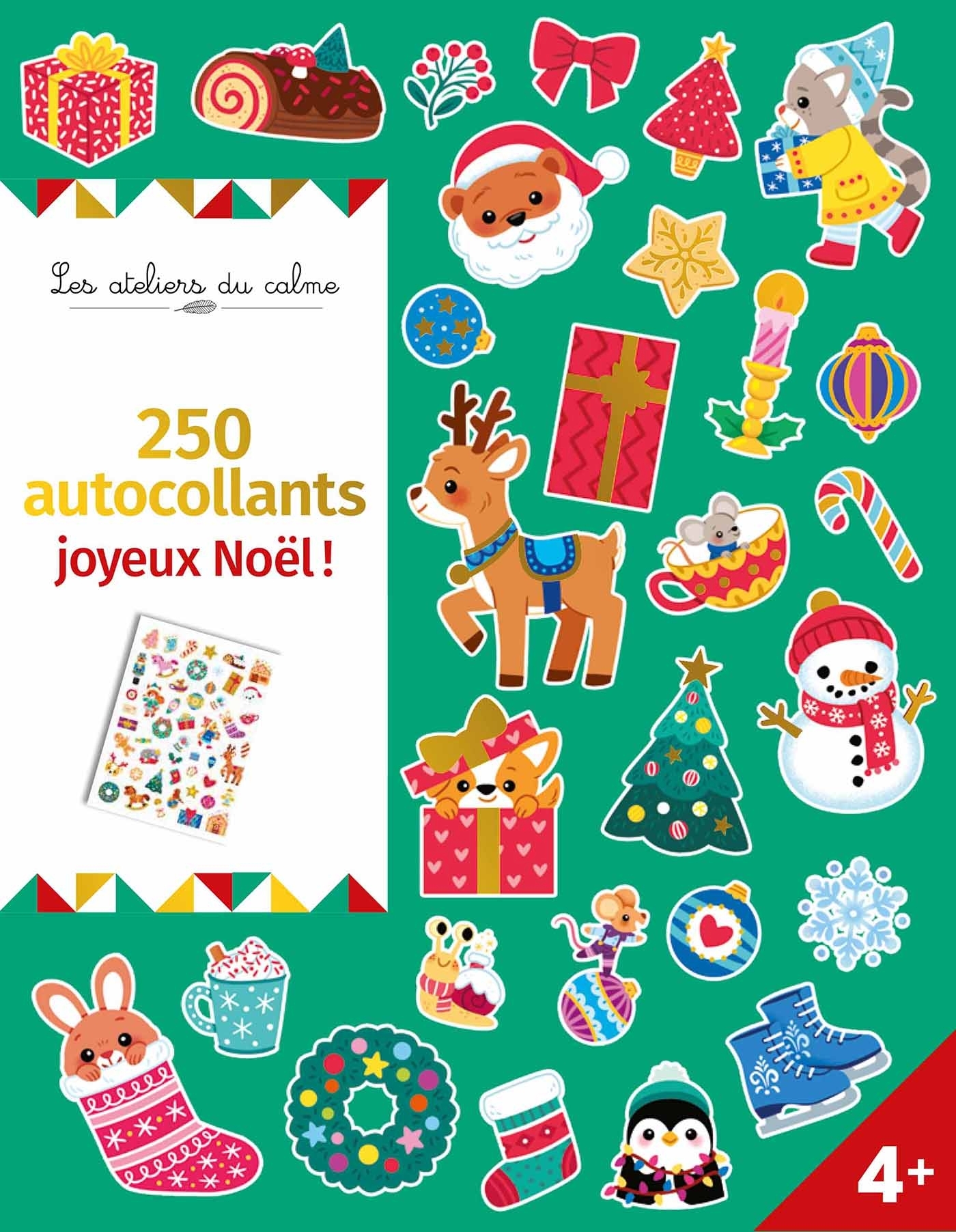 250 AUTOCOLLANTS JOYEUX NOEL ! - Léa Fabre - DEUX COQS D OR