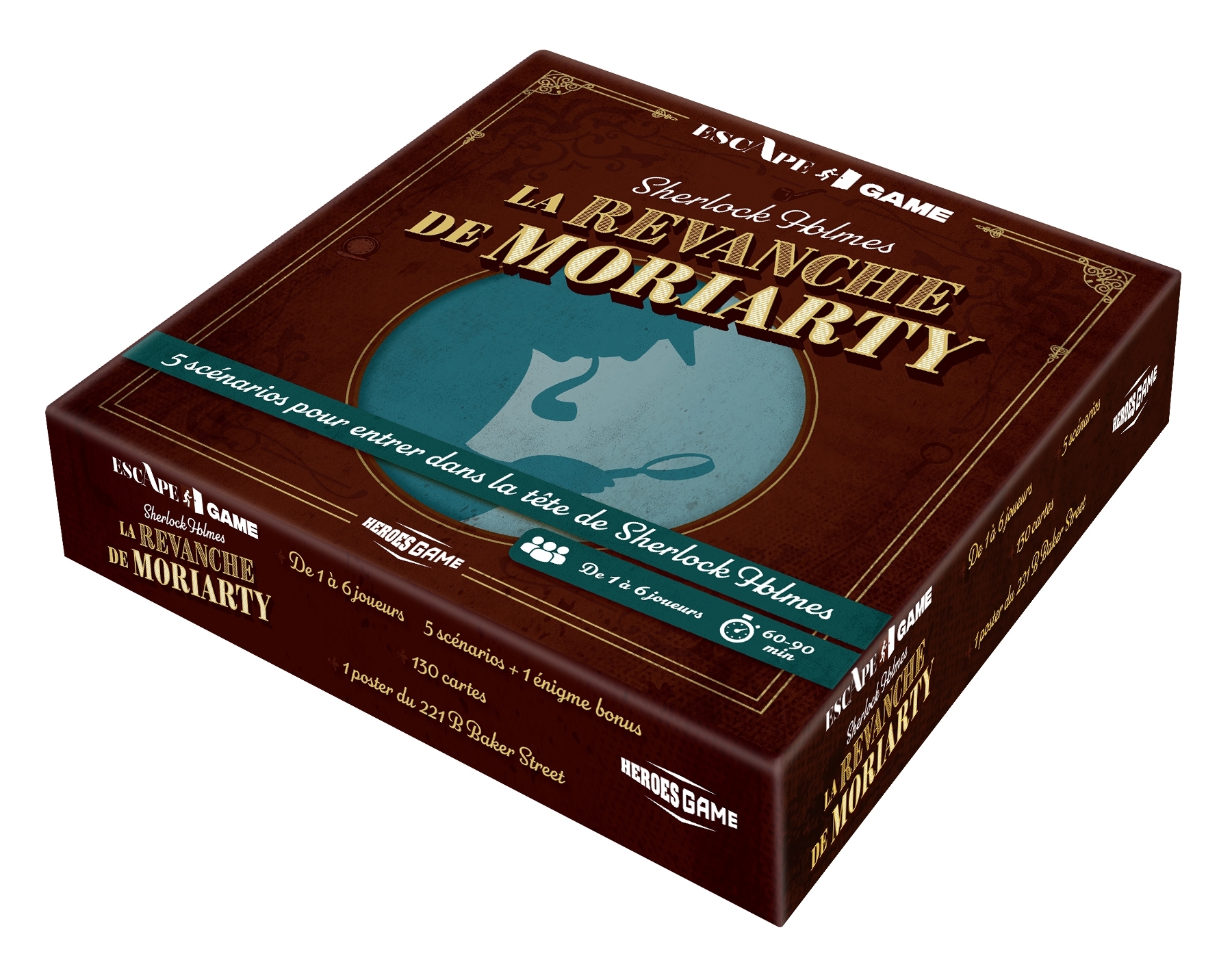 ESCAPE GAME LA REVANCHE DE MORIARTY - 5 SCENARIOS POUR ENTRER DANS LA TETE DE SHERLOCK HOLMES - Patrice Lesparre - HACHETTE HEROES