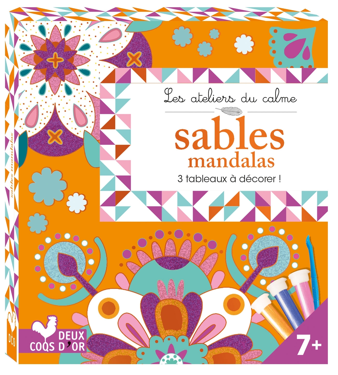 SABLES MANDALAS - MINI BOITE AVEC ACCESSOIRES - Marion Cocklico Marion Cocklico - DEUX COQS D OR