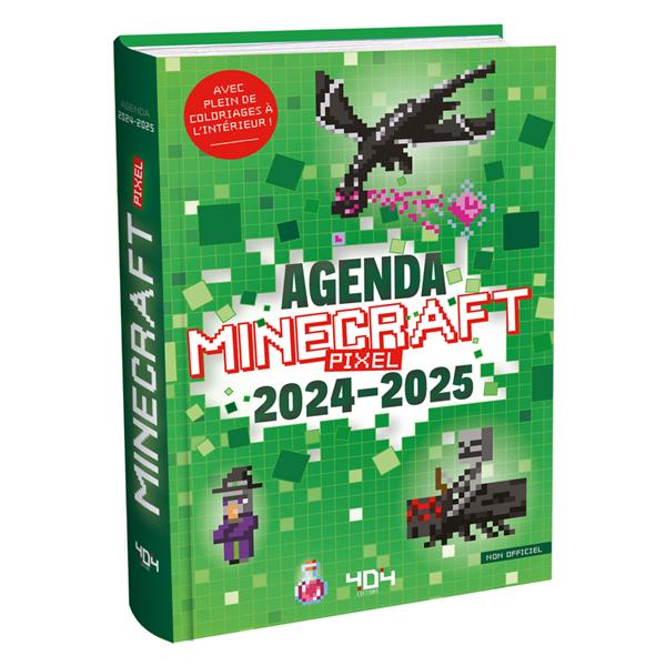 MINECRAFT : AGENDA PIXELS (EDITION 2024/2025) - COLLECTIF - NC