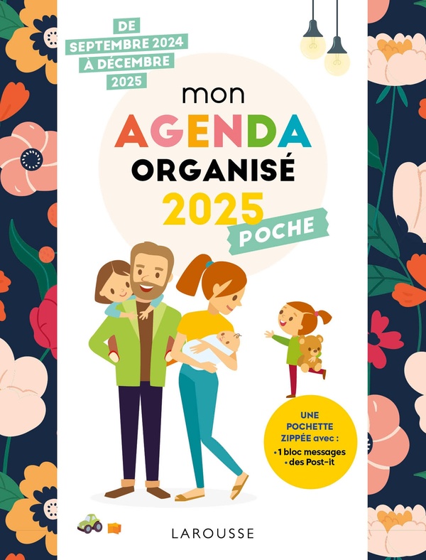 MON AGENDA ORGANISE POCHE (EDITION 2025) - XXX - NC