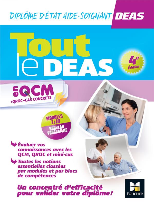 TOUT LE DEAS EN QCM/QROC - IFAS - DIPLOME ETAT AIDE-SOIGNANT - 2024-2025 - GRATIOT MARLENE - FOUCHER