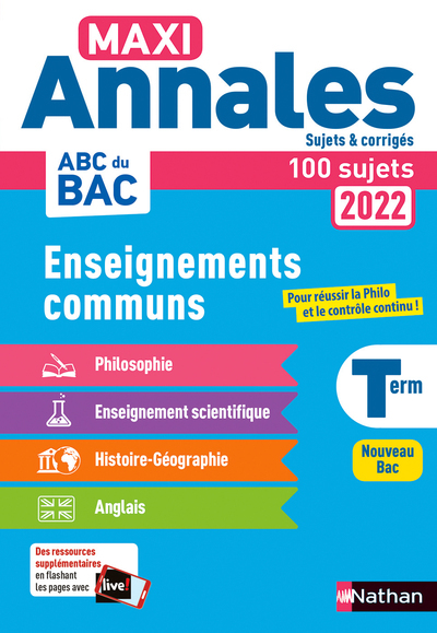 Tout en un Annales BAC 2022 - CC Terminale - Corrigé - Collectif Collectif, Collectif  - NATHAN