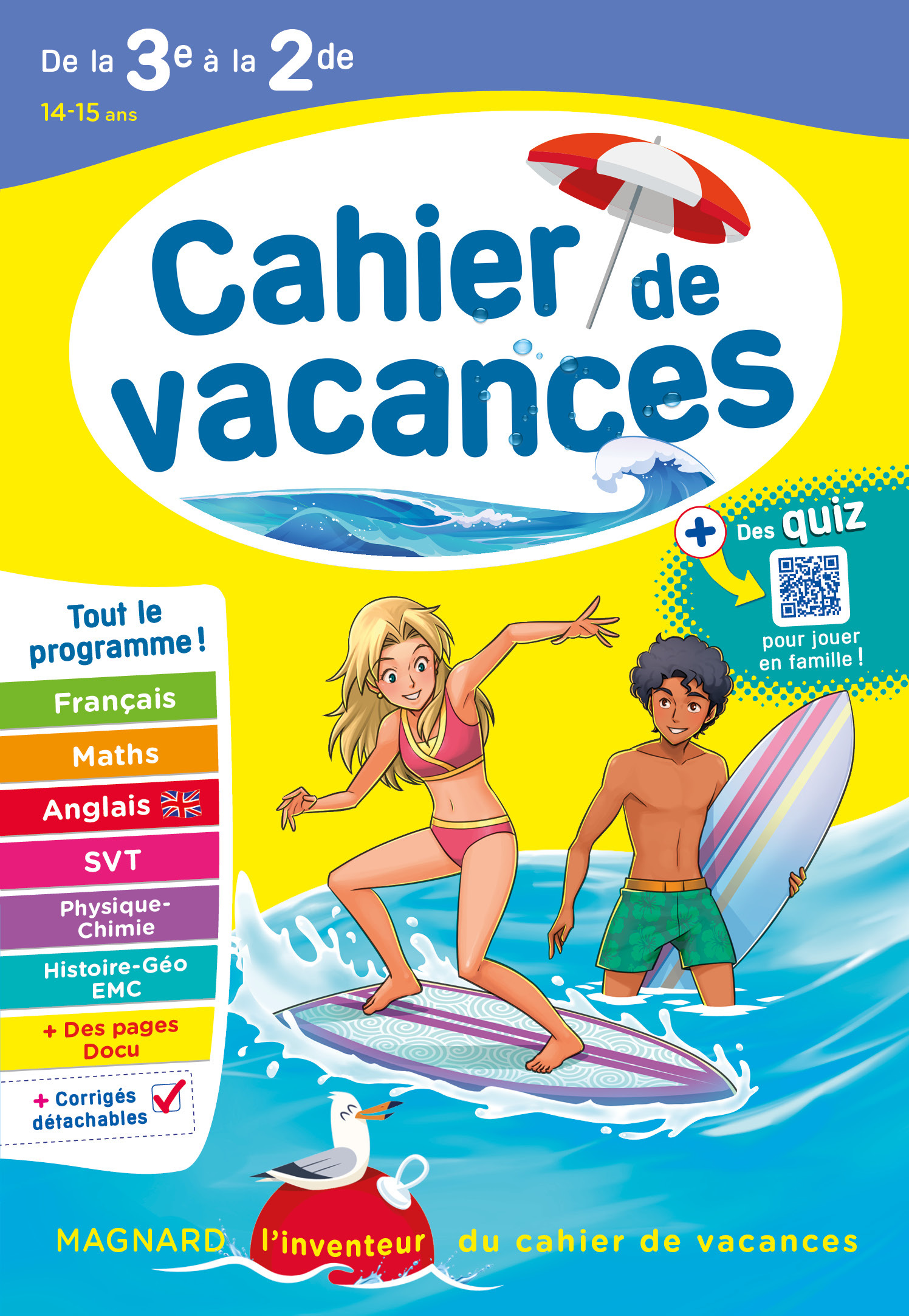 Cahier de vacances 2024, de la 3e vers la 2de - Rasset Patrick, Eisenstein Louise, Benitah Bruno, Daboval Nadine, Pellissier Cécile, Mazaud-Aujard Catherine - MAGNARD