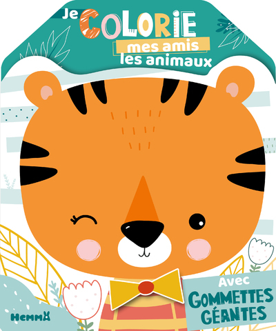Je colorie mes amis les animaux - Avec gommettes géantes - Collectif Collectif - HEMMA