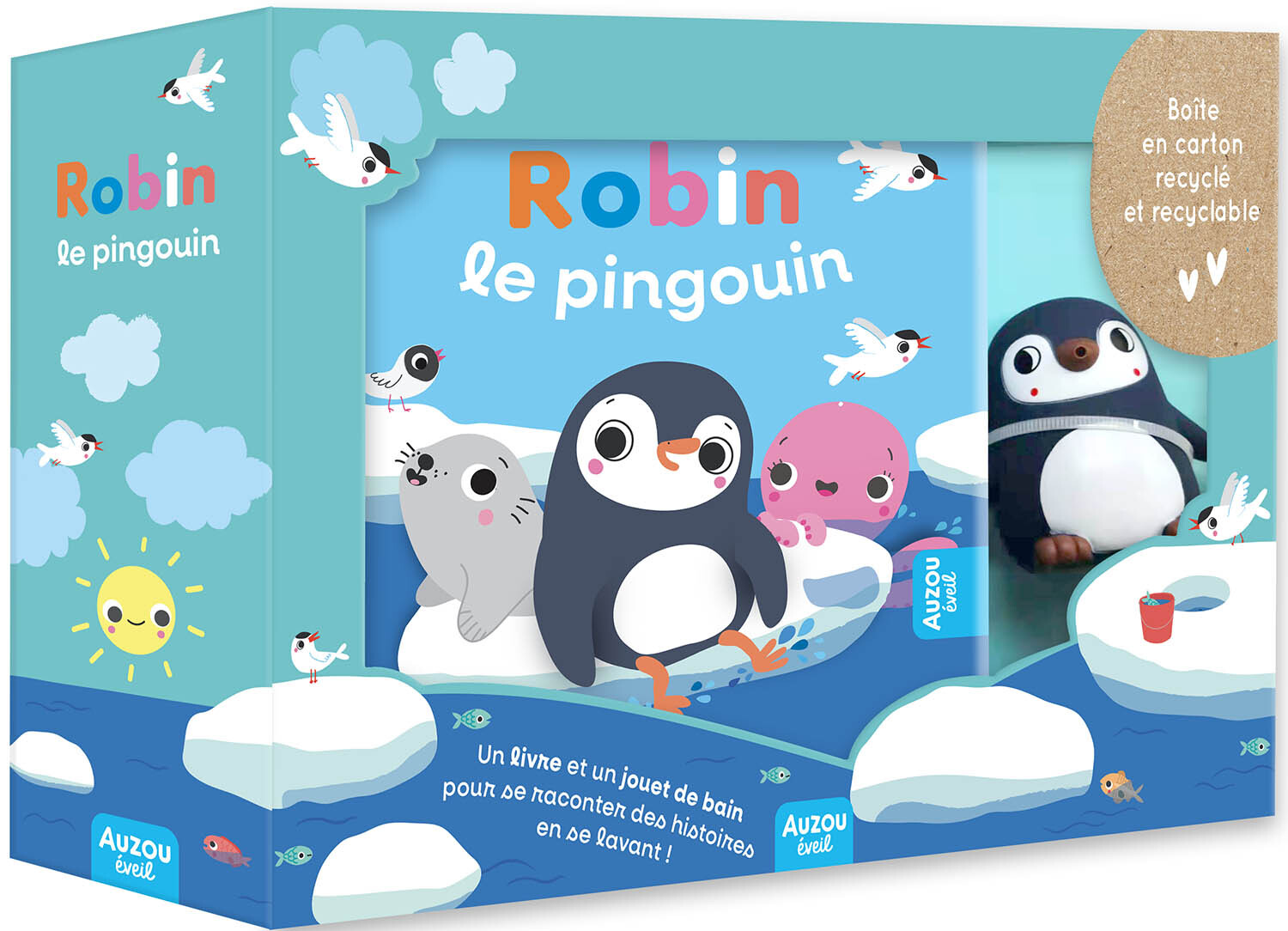 MON PREMIER LIVRE DE BAIN - ROBIN LE PINGOUIN - MARTINEZ PENA Sigrid - AUZOU