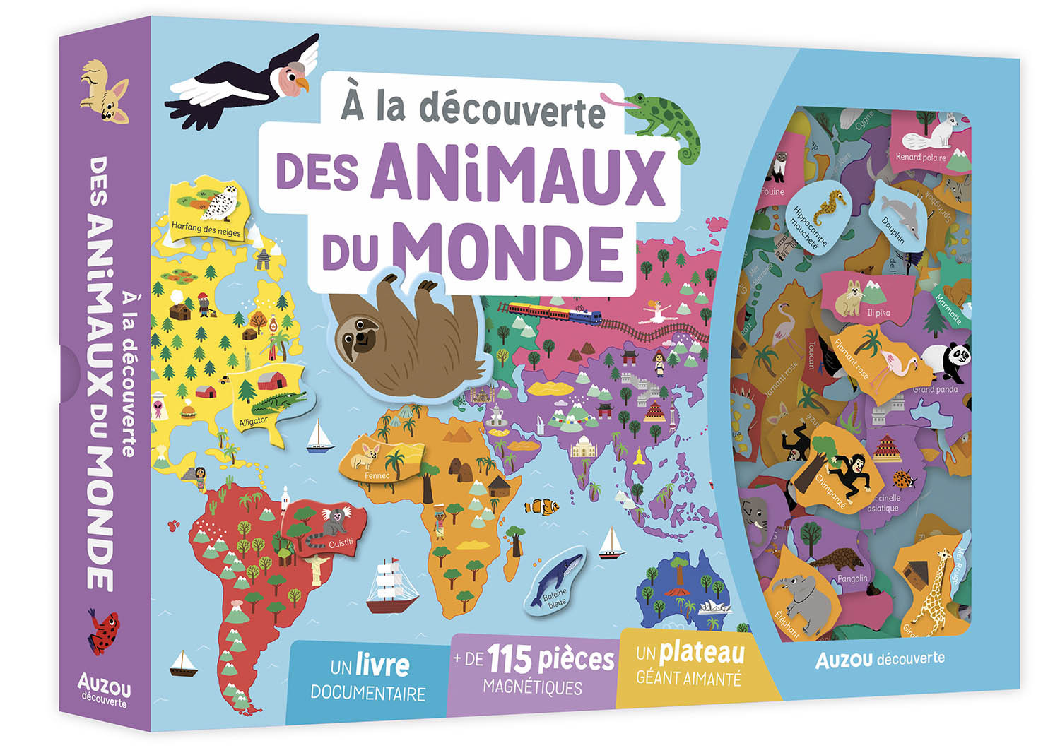 À LA DÉCOUVERTE DES ANIMAUX DU MONDE - Pinto Deborah, BILLIOUD Jean Michel - AUZOU