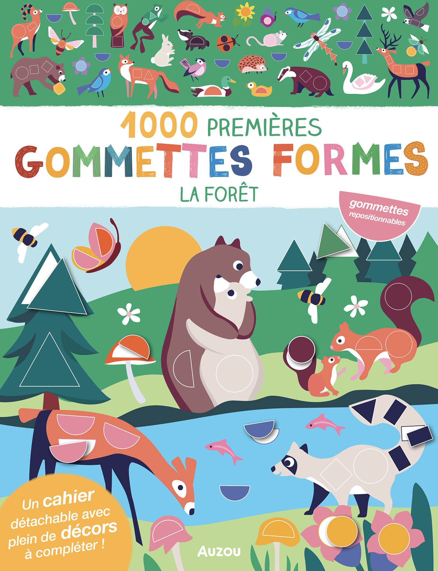 MES TOUT PREMIERS AUTOCOLLANTS - 1000 PREMIÈRES GOMMETTES FORMES - LA FORÊT - TAYLOR Nadia - AUZOU