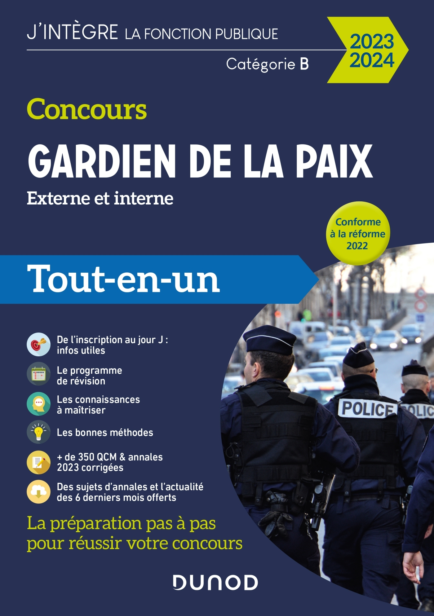 Concours Gardien de la paix 2023-2024 - Priet Benoît, SOURFLAIS Albert, RICHARD Yannick, Pelletier Corinne, Rosard Frédéric, Belleney Delphine, Couarc'h Thibault, Grenier Nicolas - DUNOD