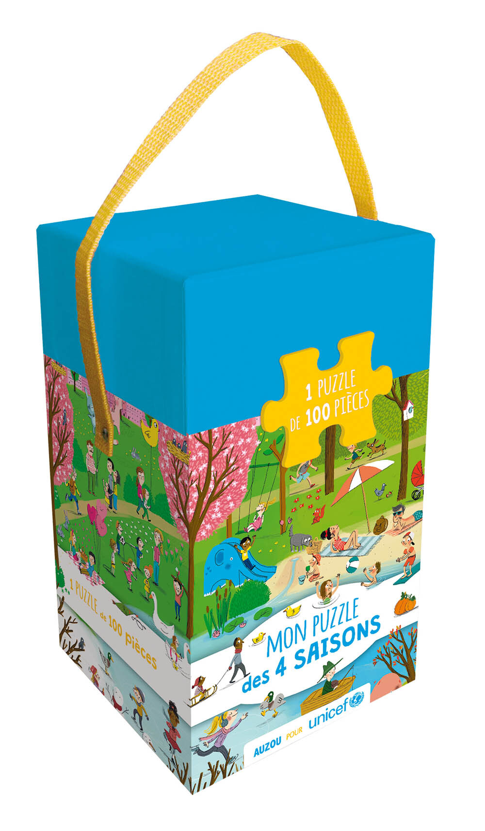 MON PUZZLE DES 4 SAISONS AVEC UNICEF - WIELAND Anne-Kathrin - AUZOU