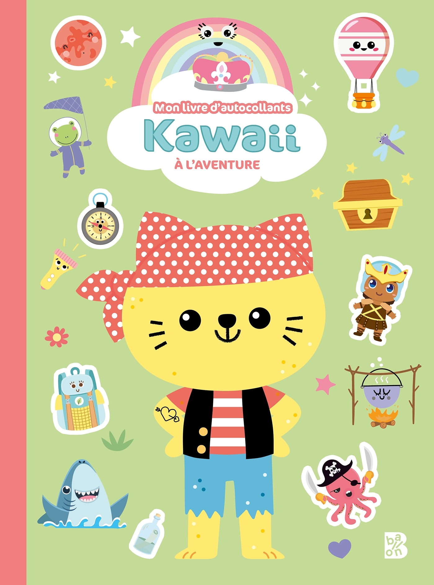 Kawaii Livre d'autocollants À l'aventure - XXX - BALLON