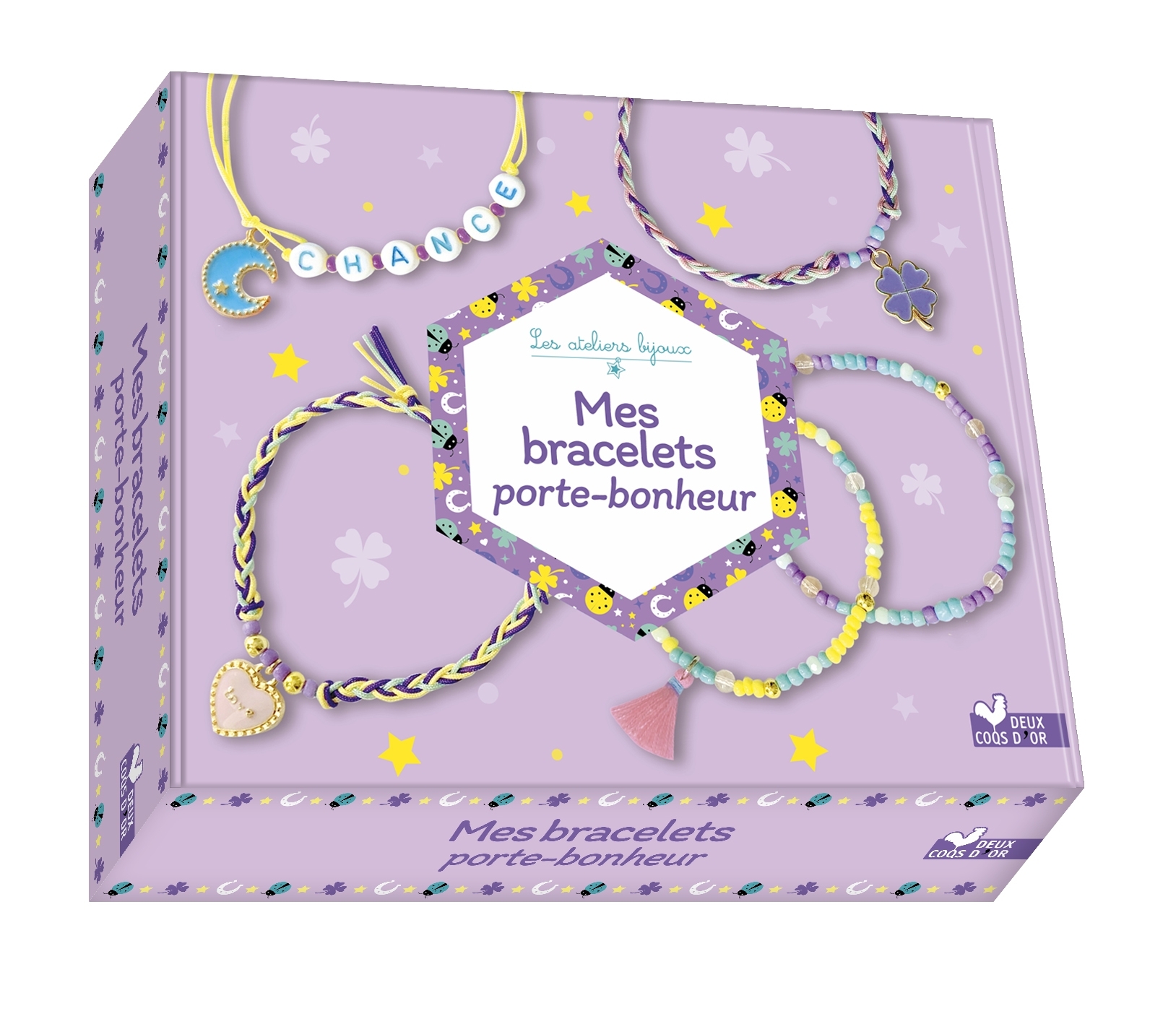 Mes bracelets porte-bonheur - coffret avec accessoires - Lupin Mademoiselle - DEUX COQS D OR