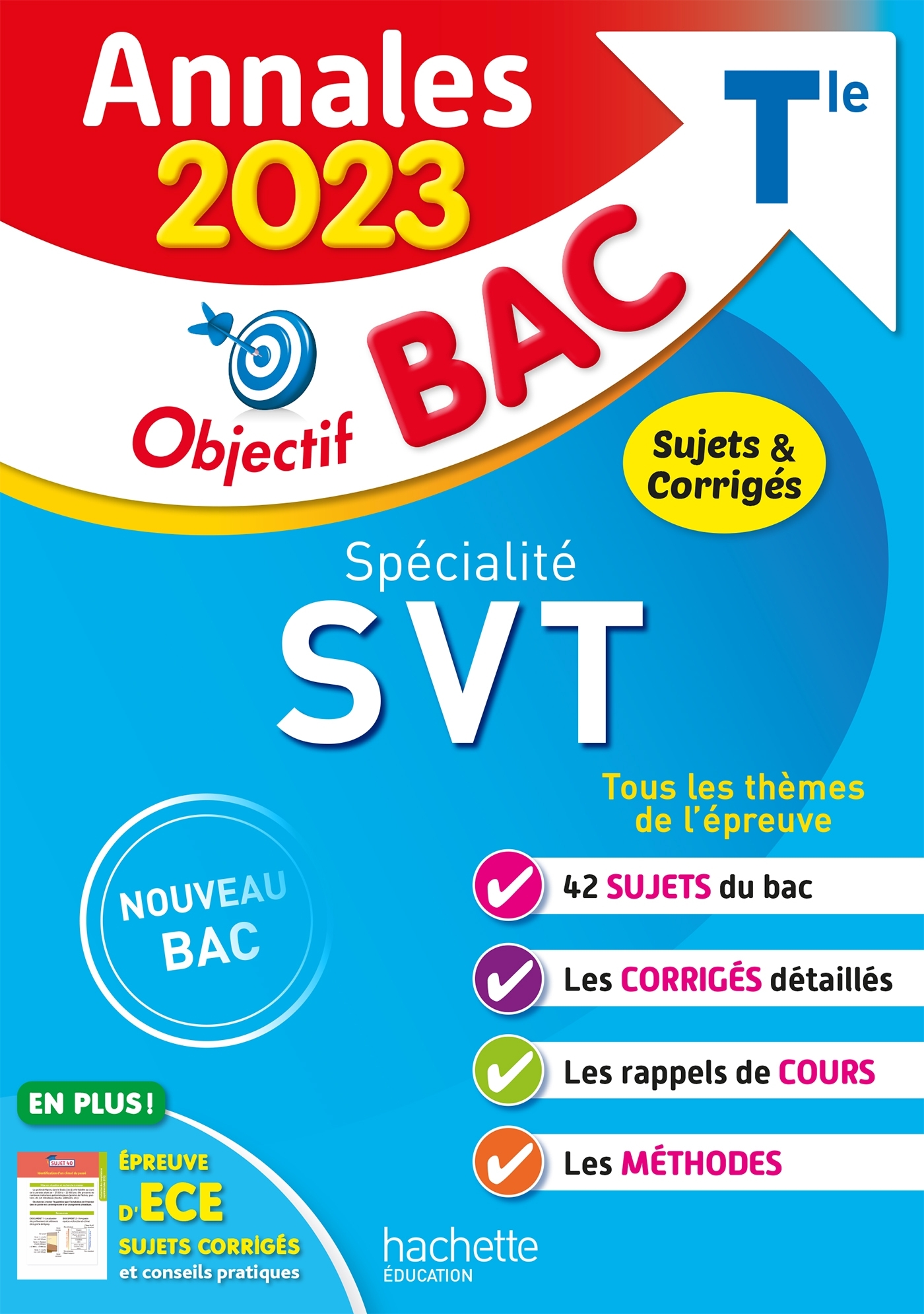 Annales Objectif BAC 2023 - Spécialité SVT - Delguel Patrice, Fabien Nathalie - HACHETTE EDUC