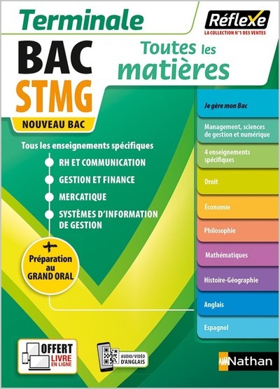 Toutes les matières STMG Terminale - Réflexe N°24 2021 - Tome 24 - Carnat Jean-Louis, Delarocque Claire, Favro Eric, Gaubert-Dereux Véronique, Girault Gaelle, Irollo Mathilde, Lafolie David, Le Ven Xavier, Mercati Patrick, Ortolan Sophie, Sardain Emmanuel