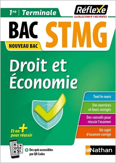 Spécialité Droit et économie - STMG - 1re/Term - (Guide Réflexe) - 2022 - N° 19 - Lenormand Olivia, Mercati Patrick - NATHAN
