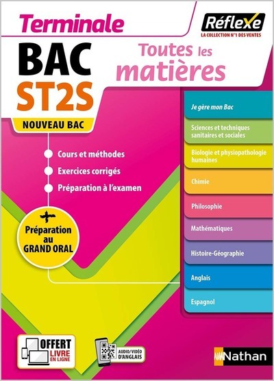 Tout en un Term ST2S - Réflexe 2022 - Baumeier Élisabeth, Carnat Jean-Louis, Delarocque Claire, Fanchon Ingrid, Irollo Mathilde, Lafolie David, Malingue Catherine, Busnel Michèle, Vie Severine - NATHAN