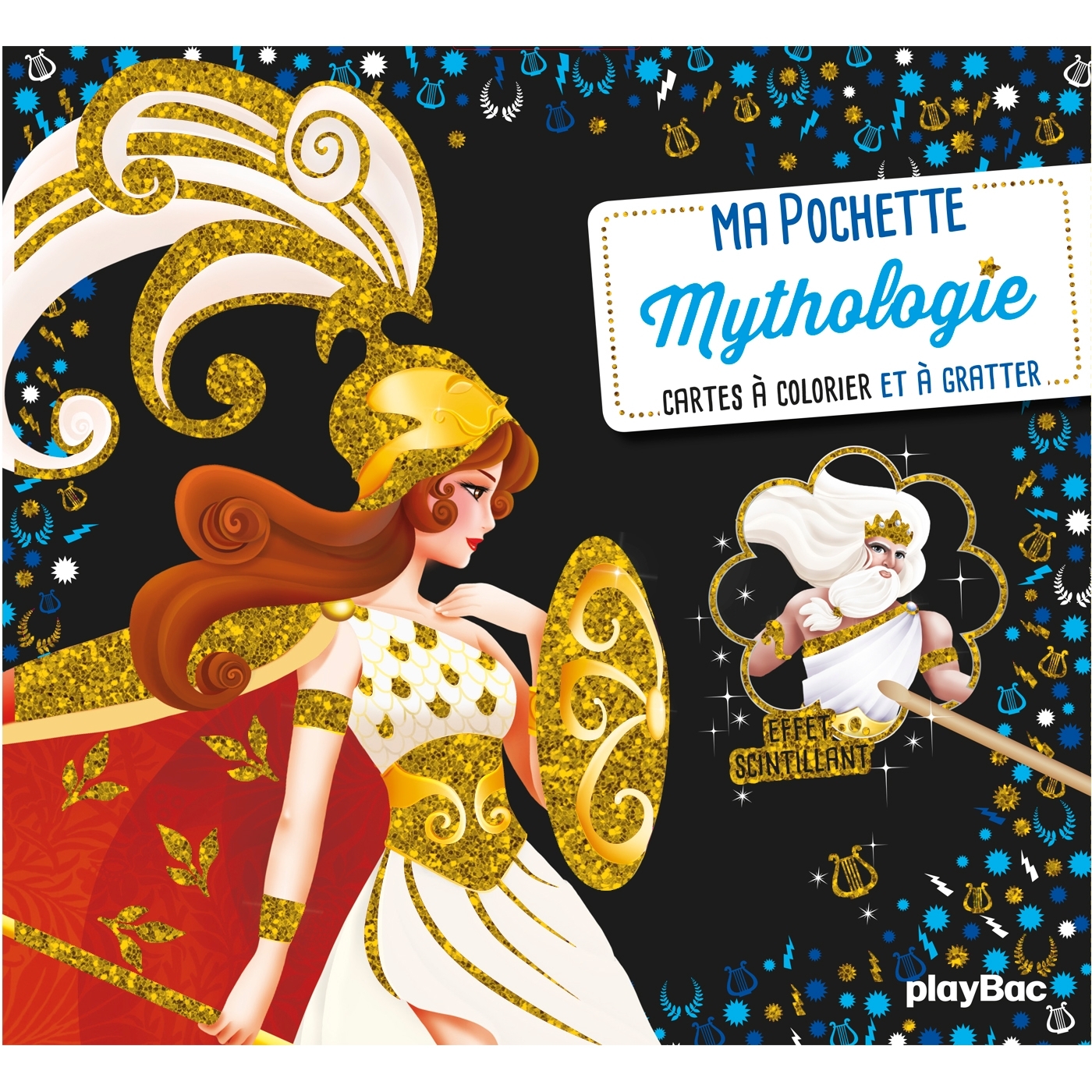 Ma pochette Mythologie - Cartes à gratter et à colorier - Delanssay Cathy - PLAY BAC