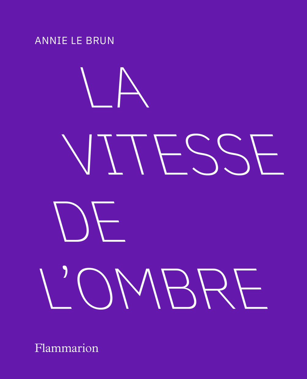 La vitesse de l'ombre - Le Brun Annie - FLAMMARION