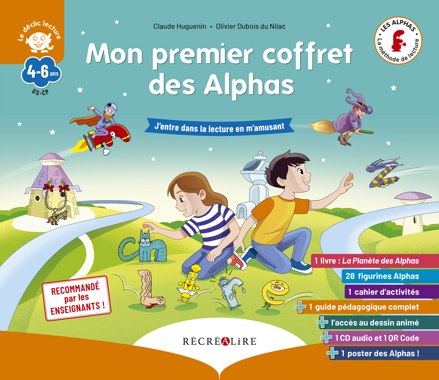 Mon premier coffret des Alphas Méthode de lecture GS CP pour apprendre à lire dès 4 ans - Dubois du Nilac Olivier, Huguenin Claude, Tessier Thomas - RECREALIRE