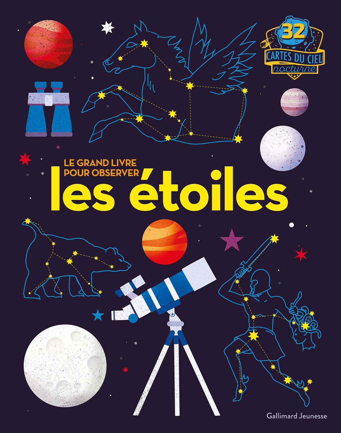 Le grand livre pour observer les étoiles - Collectif , Porlier Bruno - GALLIMARD JEUNE