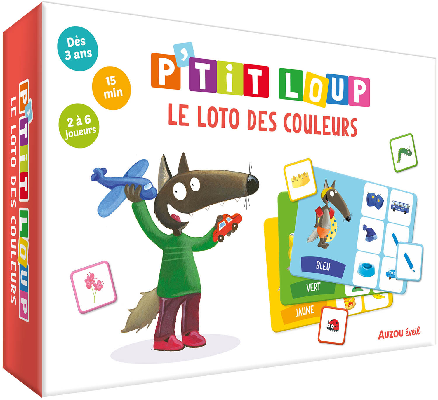 P'TITS JEUX - P'TIT LOUP - LE LOTO DES COULEURS - Lallemand Orianne, THUILLIER Éléonore - AUZOU