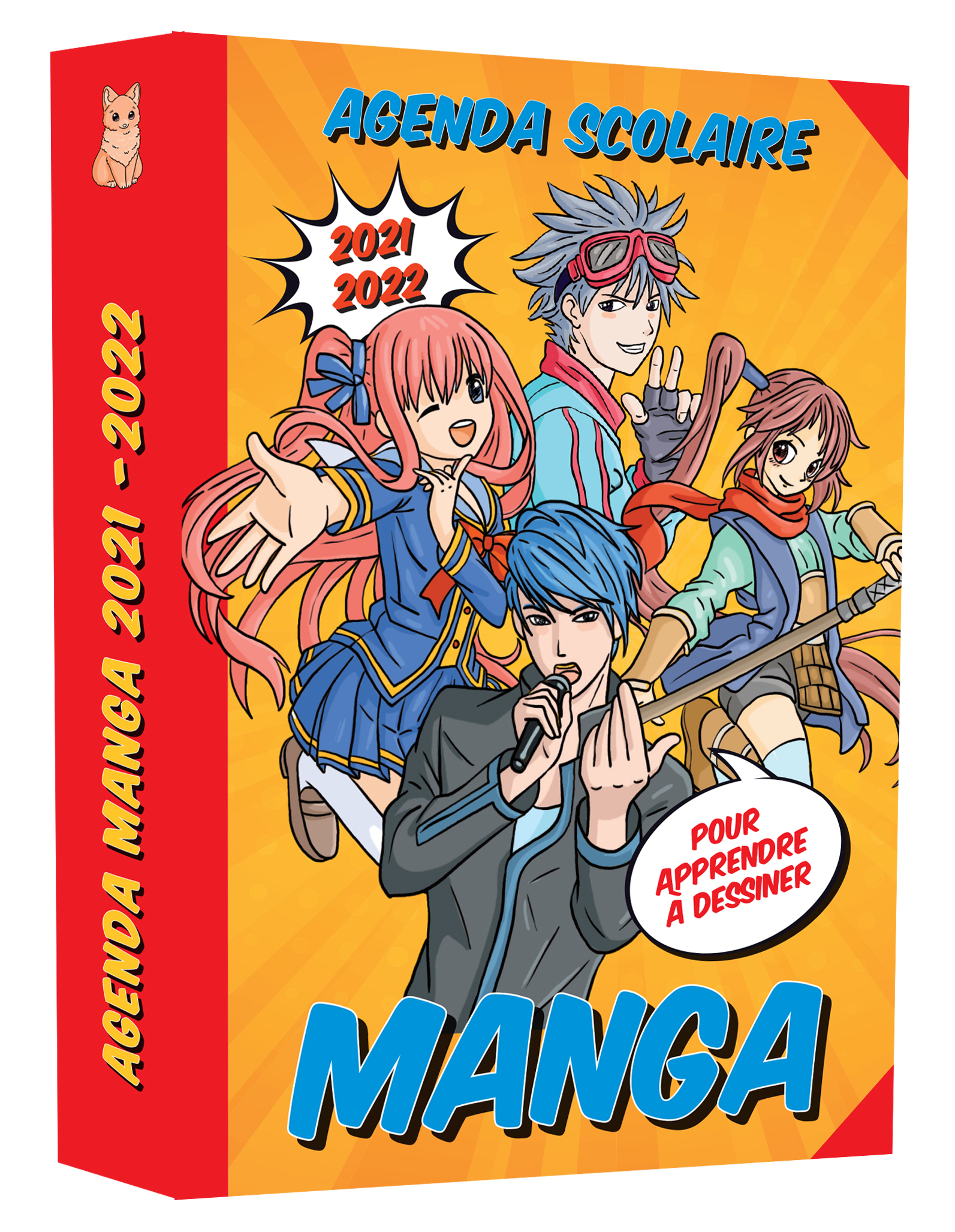 Mon agenda scolaire Manga pour apprendre à dessiner 2021-2022 - Herzog Lise - 365 PARIS