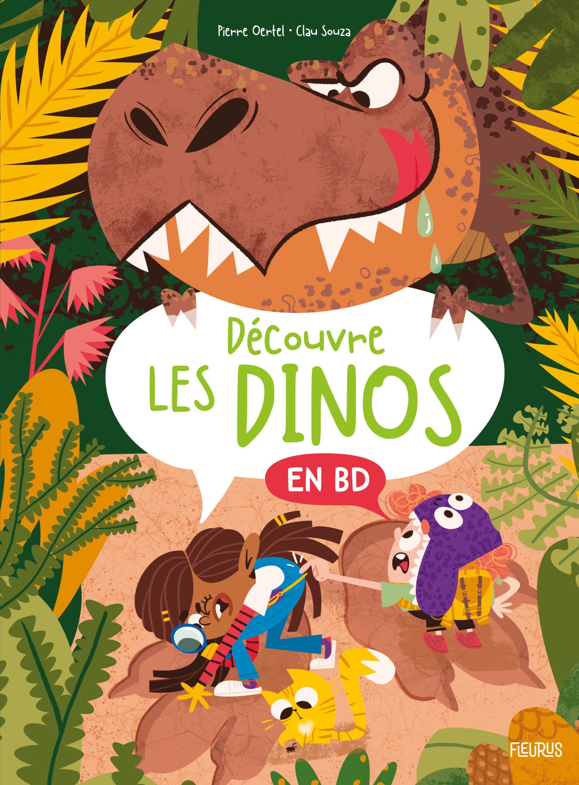 Découvre les dinosaures en BD - Oertel Pierre, Souza Clau - FLEURUS