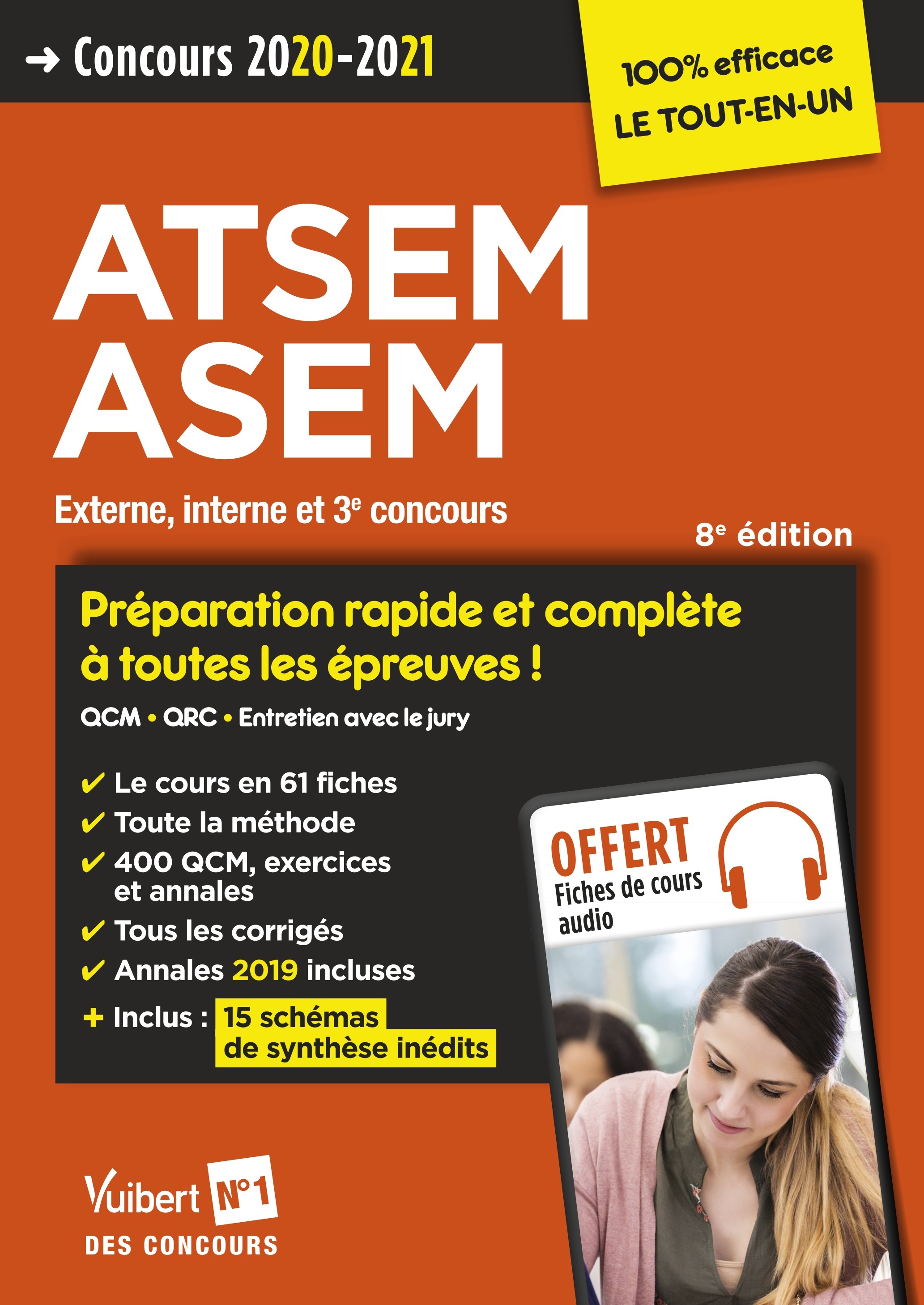 Concours ATSEM et ASEM - Catégorie C - Préparation complète et rapide à toutes les épreuves - Laplace Élodie - VUIBERT