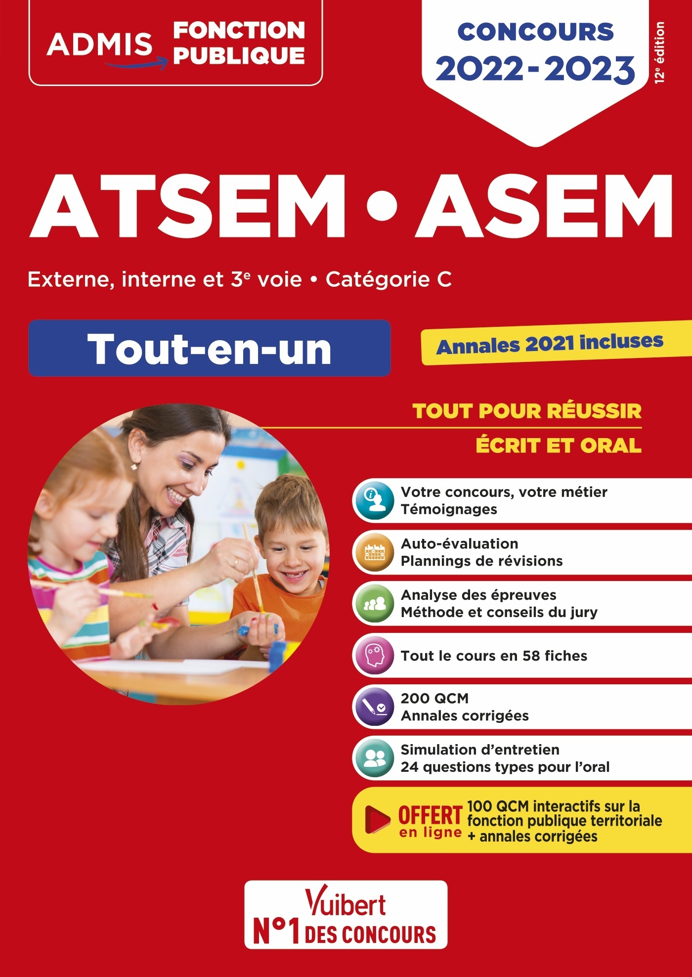 Concours ATSEM et ASEM - Catégorie C - Tout-en-un - Laplace Élodie - VUIBERT